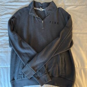 Pink quarter zip sweatshirt
